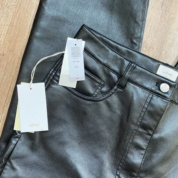 NWT Aritzia Melina Pant in Black - Picture 2 of 4